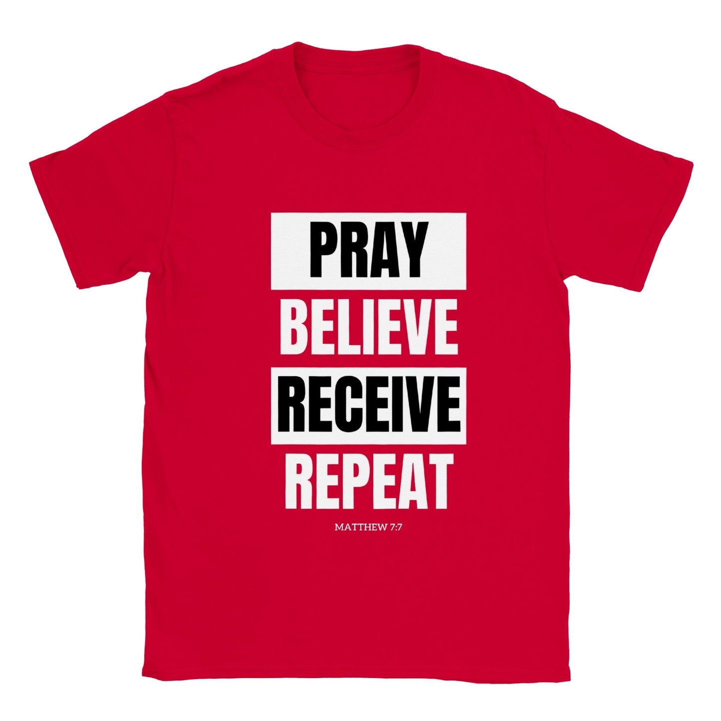 Pray, Believe, Receive Crewneck T-shirt