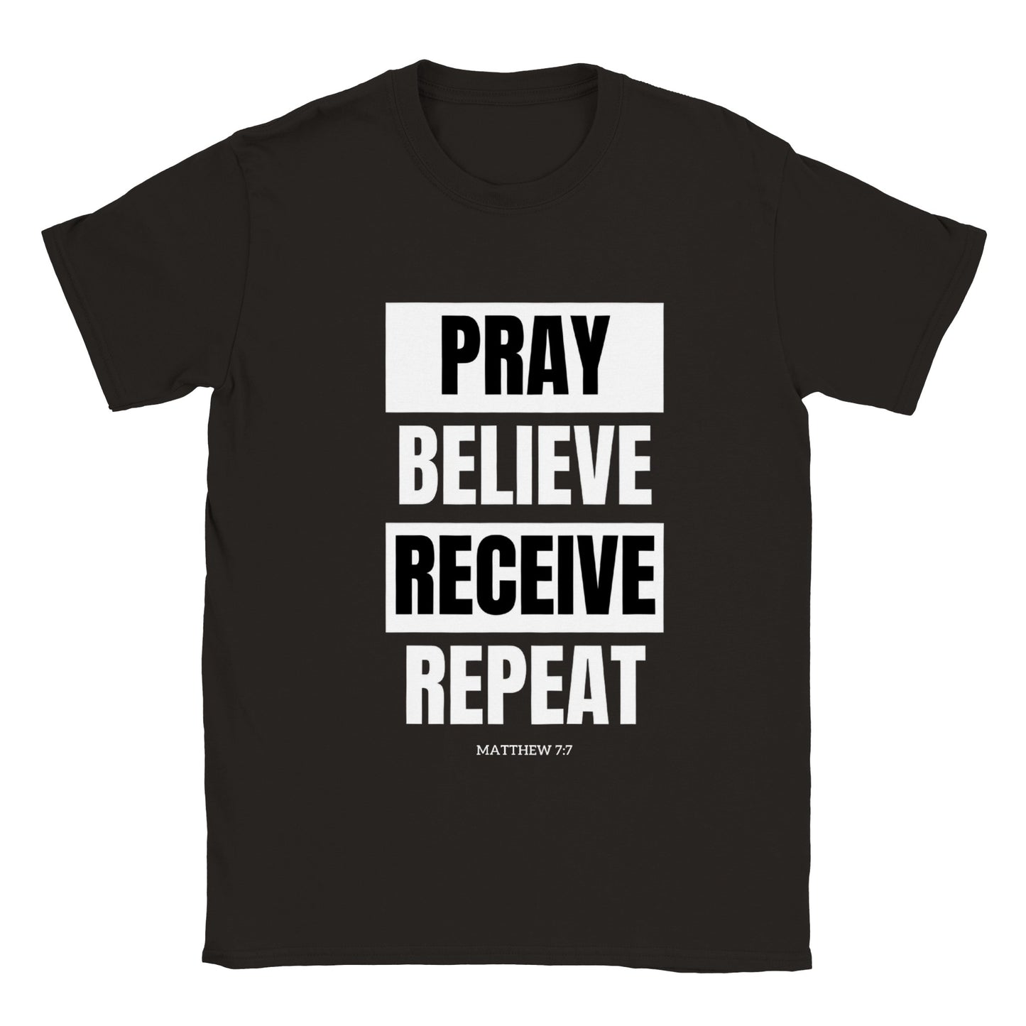 Pray, Believe, Receive Crewneck T-shirt